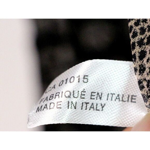 Sz 13"x61" ITALY BLACK GRAY CHIFFON VELOUR SILK BLEND BURNOUT POM POM SCARF (F66 - Picture 9 of 9